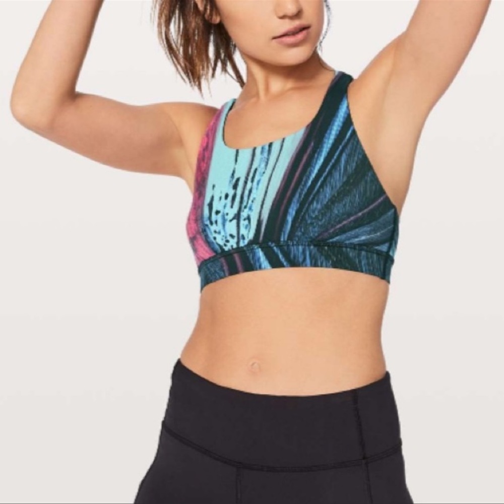 Lululemon Athletica Wild Thing Camo Brown Earth Multi Energy Bra